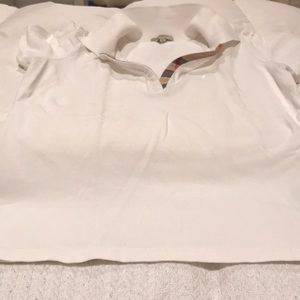 Burberry , White , short sleeved shirt